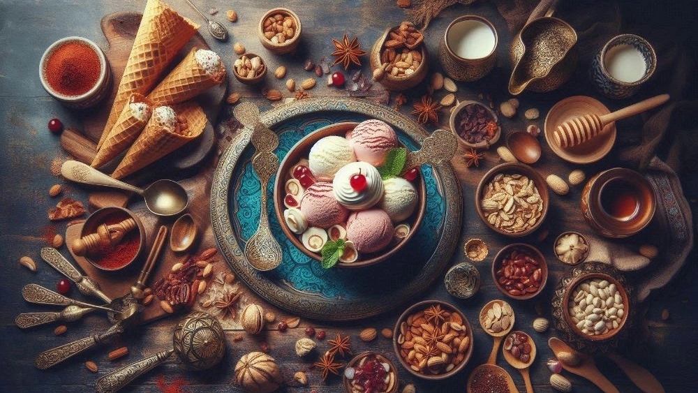 بستنی سنتی تبریز: هنر ترکیب زعفران، پسته و فرهنگ ایرانی